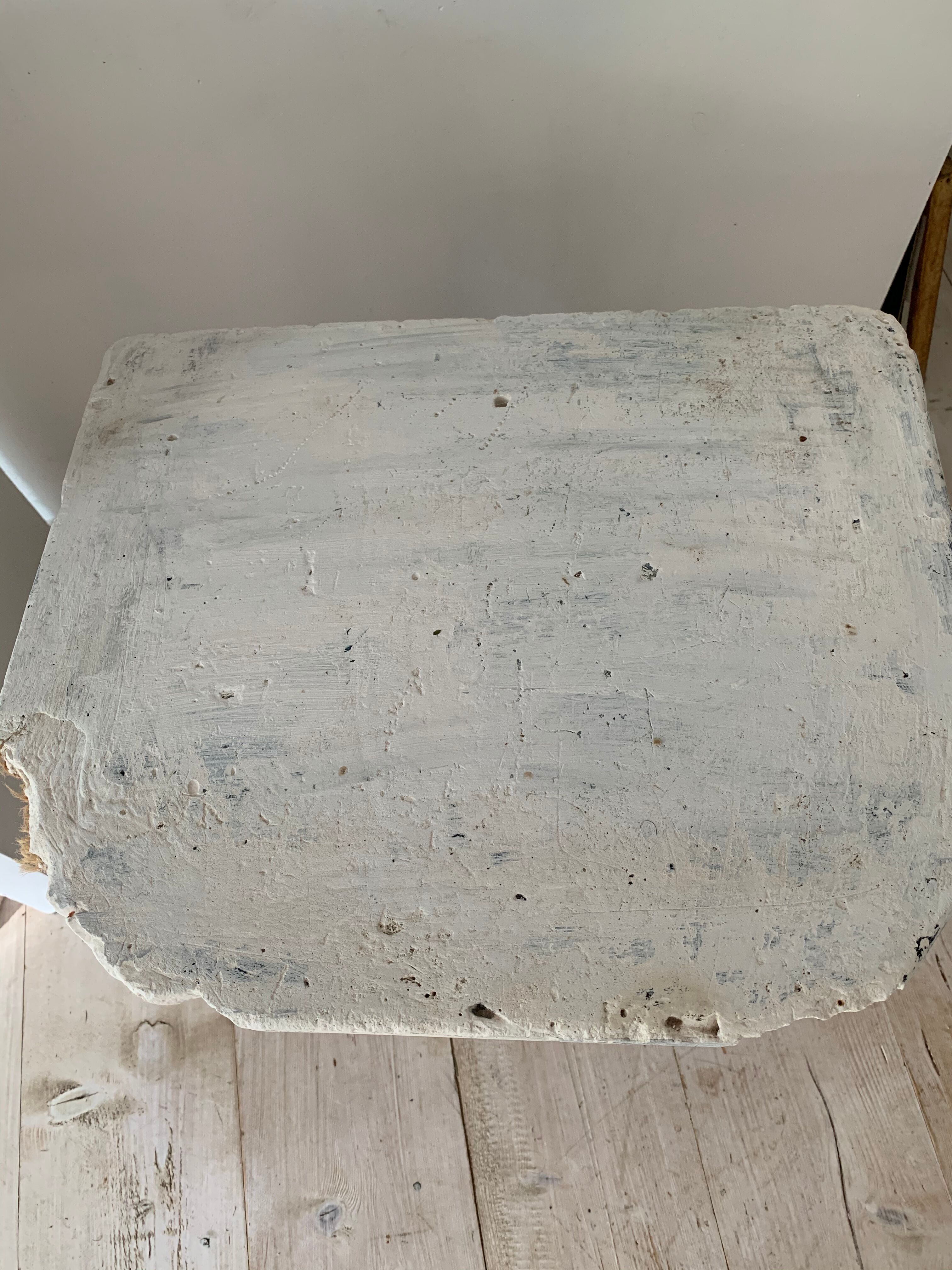 Polychrome plaster console