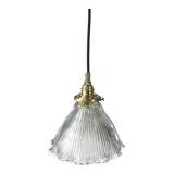 Large holophane tulip pendant light