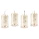 Cylindrical suspension light with crystal glass by Doria, Germany, 1970s.