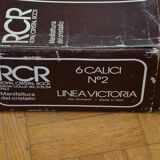Set of 6 RCR Royal Cristal Rock glasses, Victoria model