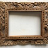 Carved wooden frame