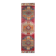 Vintage Turkish Hand-Knotted Wool Cotton Pink Runner Rug 94x358