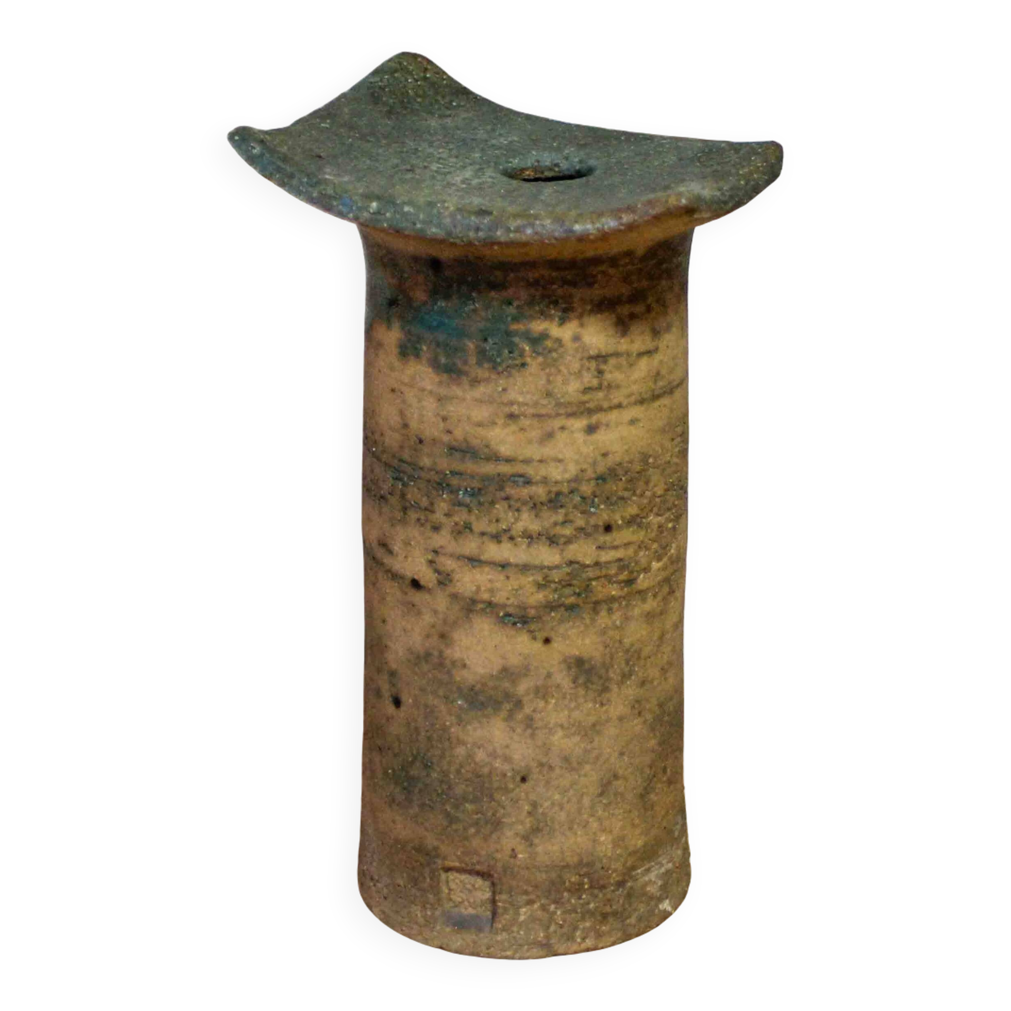 Single-flower vase in ceramic by Claude and Jean Bersoux