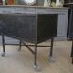 Factory trolley in polished metal 1950