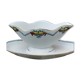 Saucière à plateau adhérent ancienne, Faïence, Saint Amand