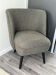 Fauteuil compact tissus chenille vert/gris