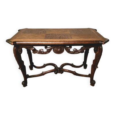 Table d’appoint en chêne massif – style Louis XV - fin XIXᵉ
