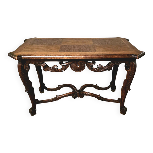 Table d’appoint en chêne massif – style Louis XV - fin XIXᵉ