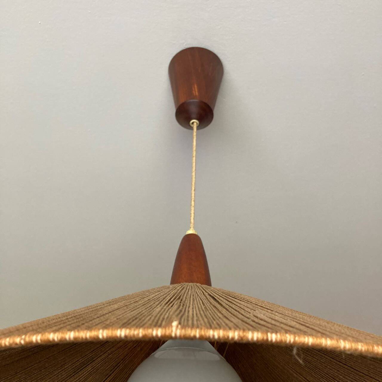 Scandinavian rope pendant light