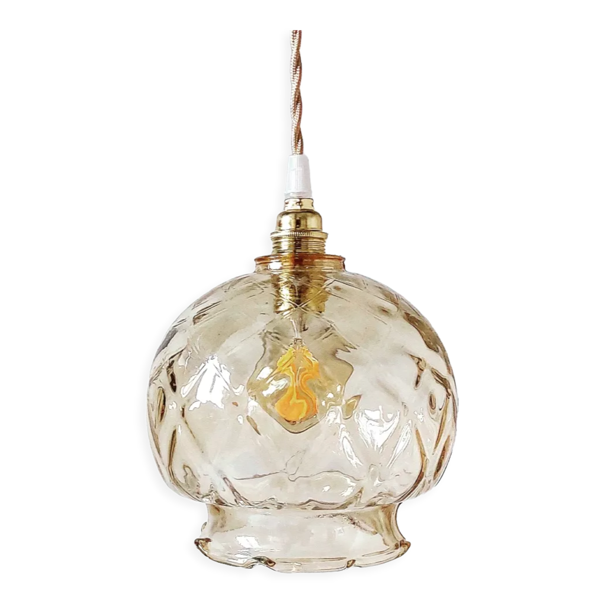 Baladeuse vintage ambrée