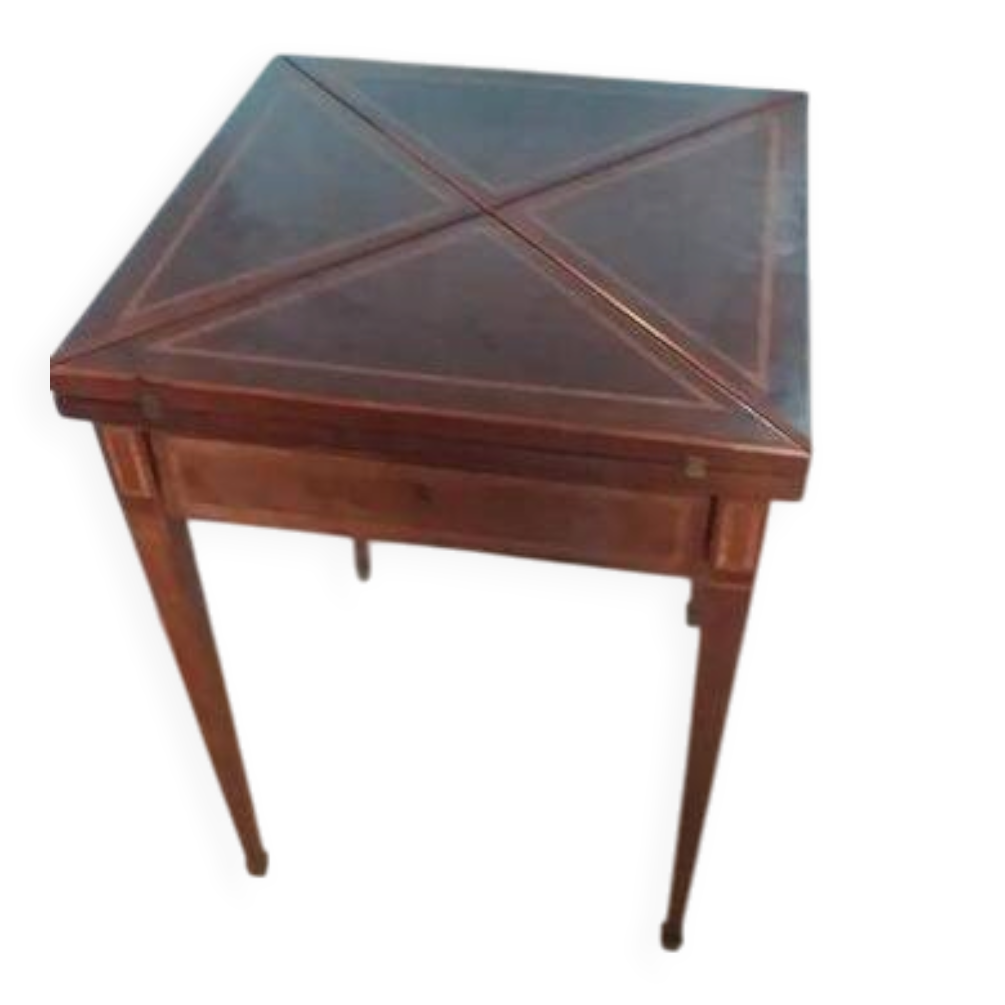 Old handkerchief game table