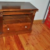 Support de télévision en pin antique