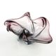 Sommerso bowl, mid-century modern, purple glass, Murano, Italy, 1950s