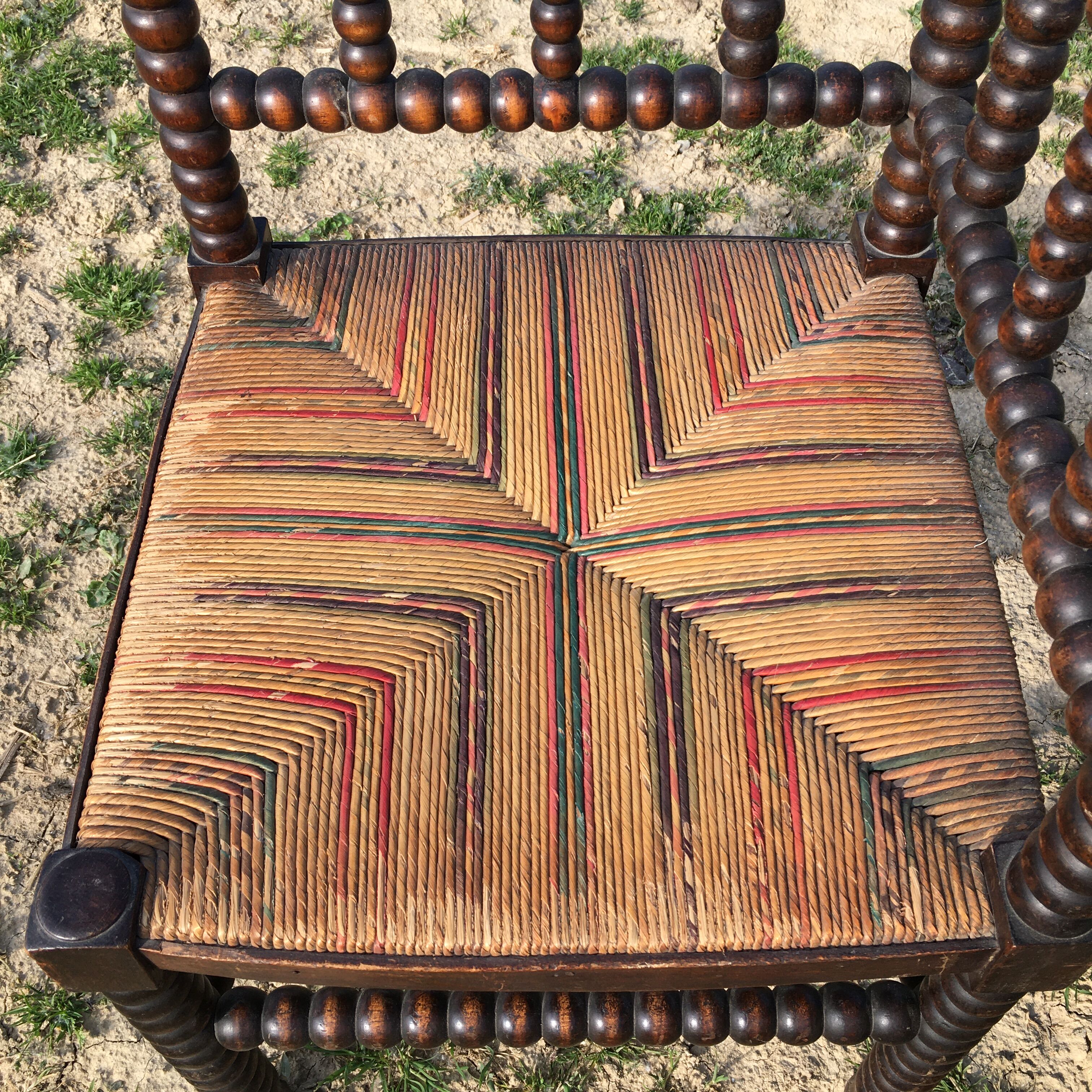 Pair of mulched corner chairs 1930