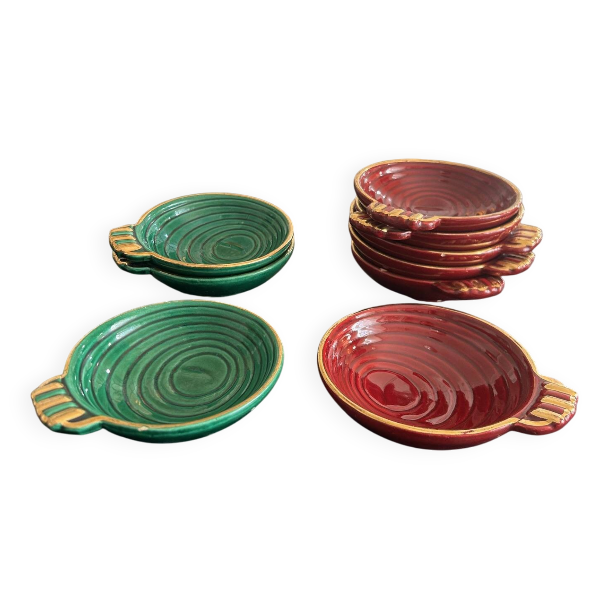 Saint Clément earthenware bowls 1950