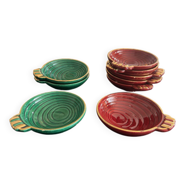 Saint Clément earthenware bowls 1950