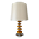 Large Space Age lamp in metal and ceramic.