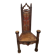 Spanish hand carved Gothic Style Chair, 1st half 1900s