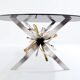 Maria Pergay steel and brass dining table Gerbe 1970