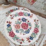 Set of 7 flat plates Sarreguemines Vence model