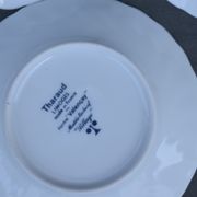 6 coffee cups and saucers Tharaud Limoges form valençay sillage model