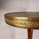 Oriental vintage pedestal table tea table