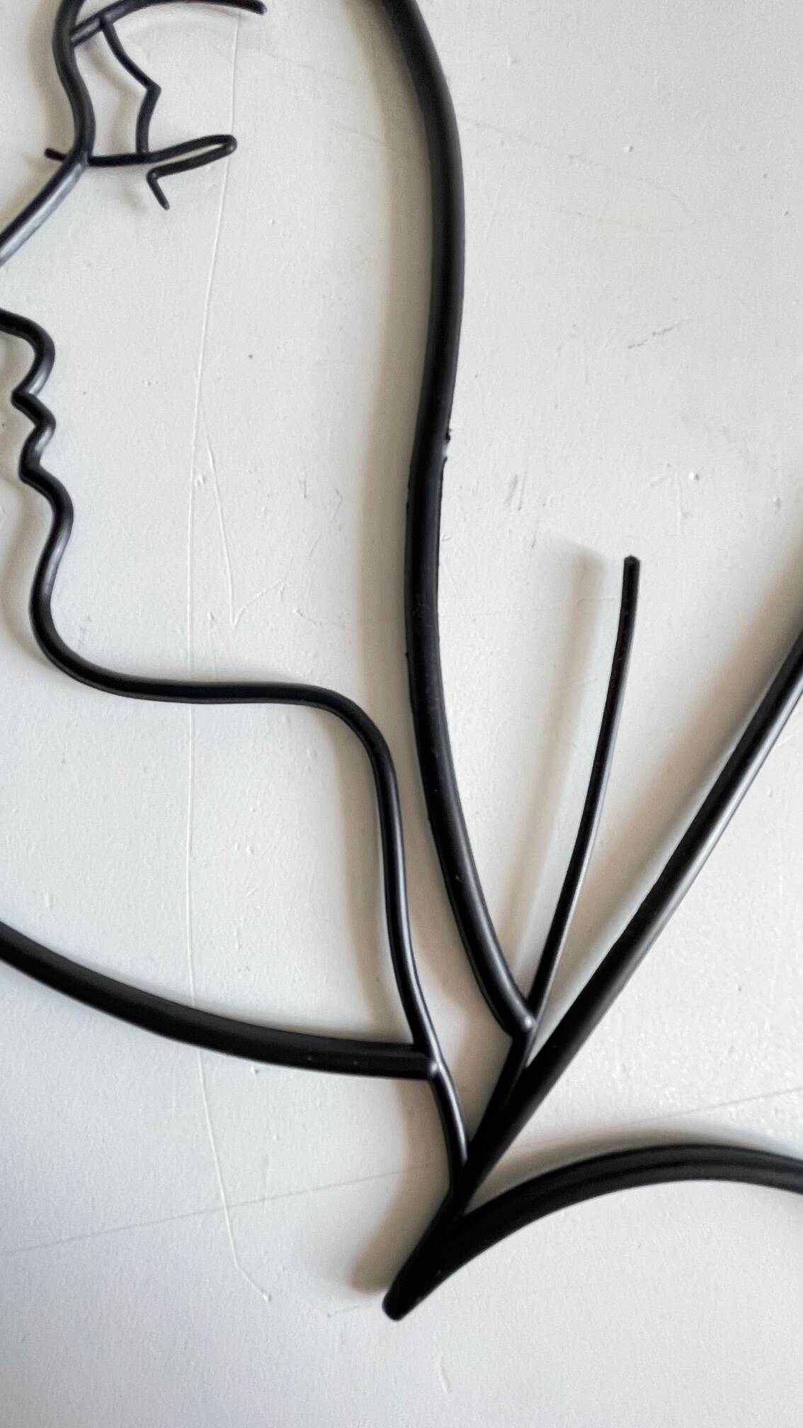Vintage modernist wall decoration image of Saint.
