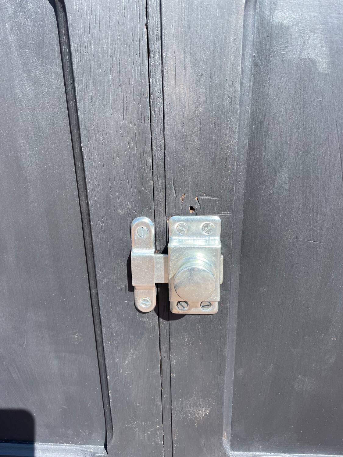 Parisian sideboard in black raw wood
