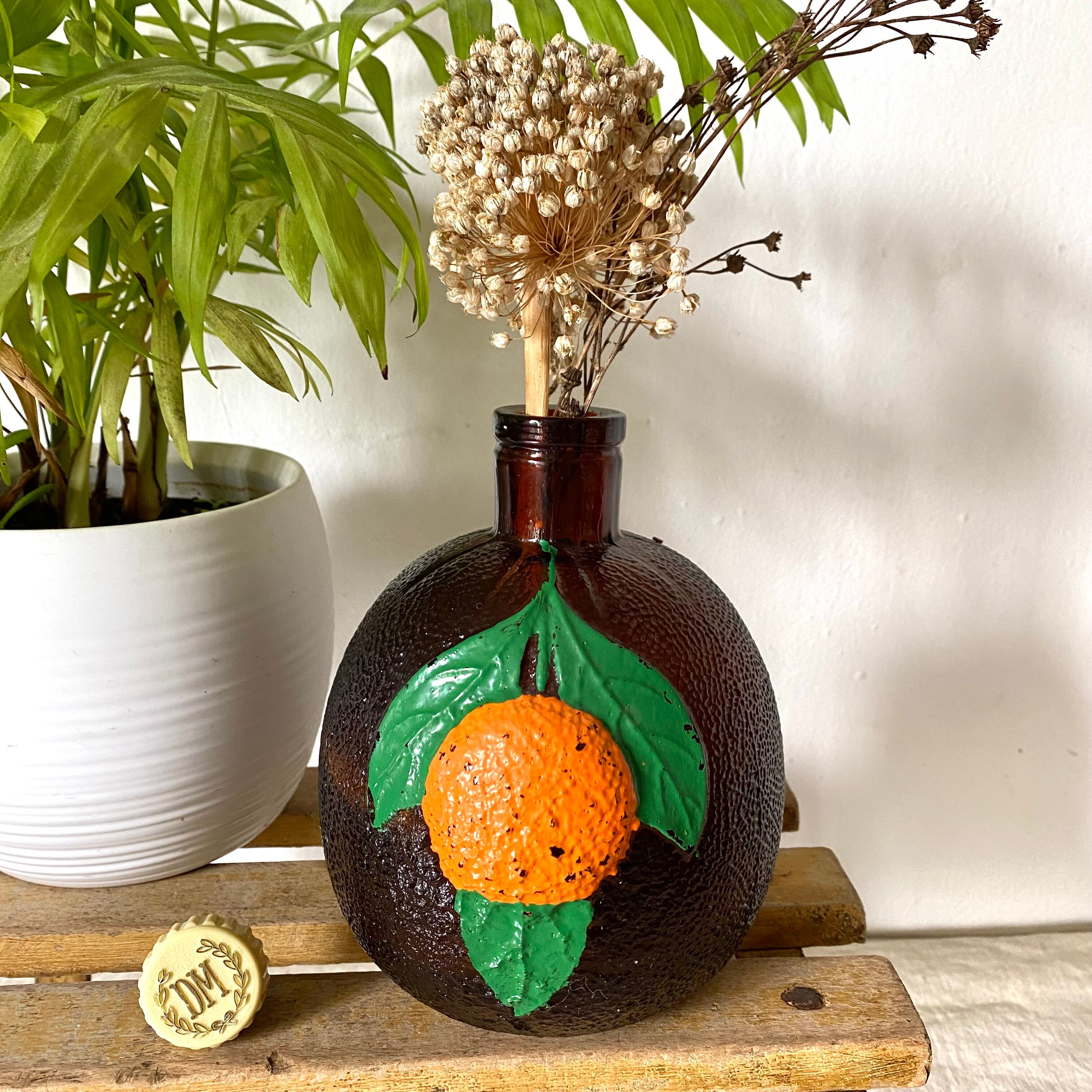 Vintage orange bottle Mollfulleda