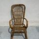 Vintage rocking chair in rattan – 1960s/70s