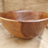 Coupe à fruits en bois sculpté