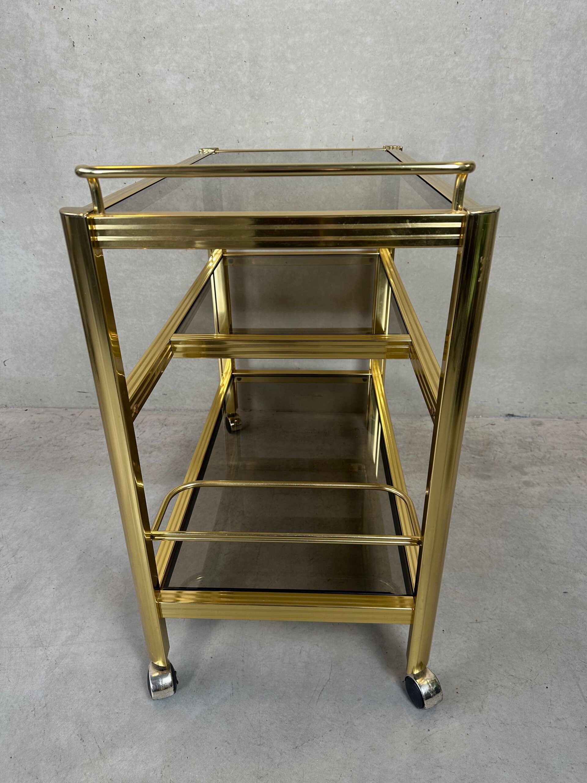 Vintage 80s bar trolley – Hollywood Regency