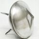 Space age sugar bowl, silver-plated brass, Poland, 1960s