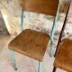 Set of 4 mismatched old school style chairs