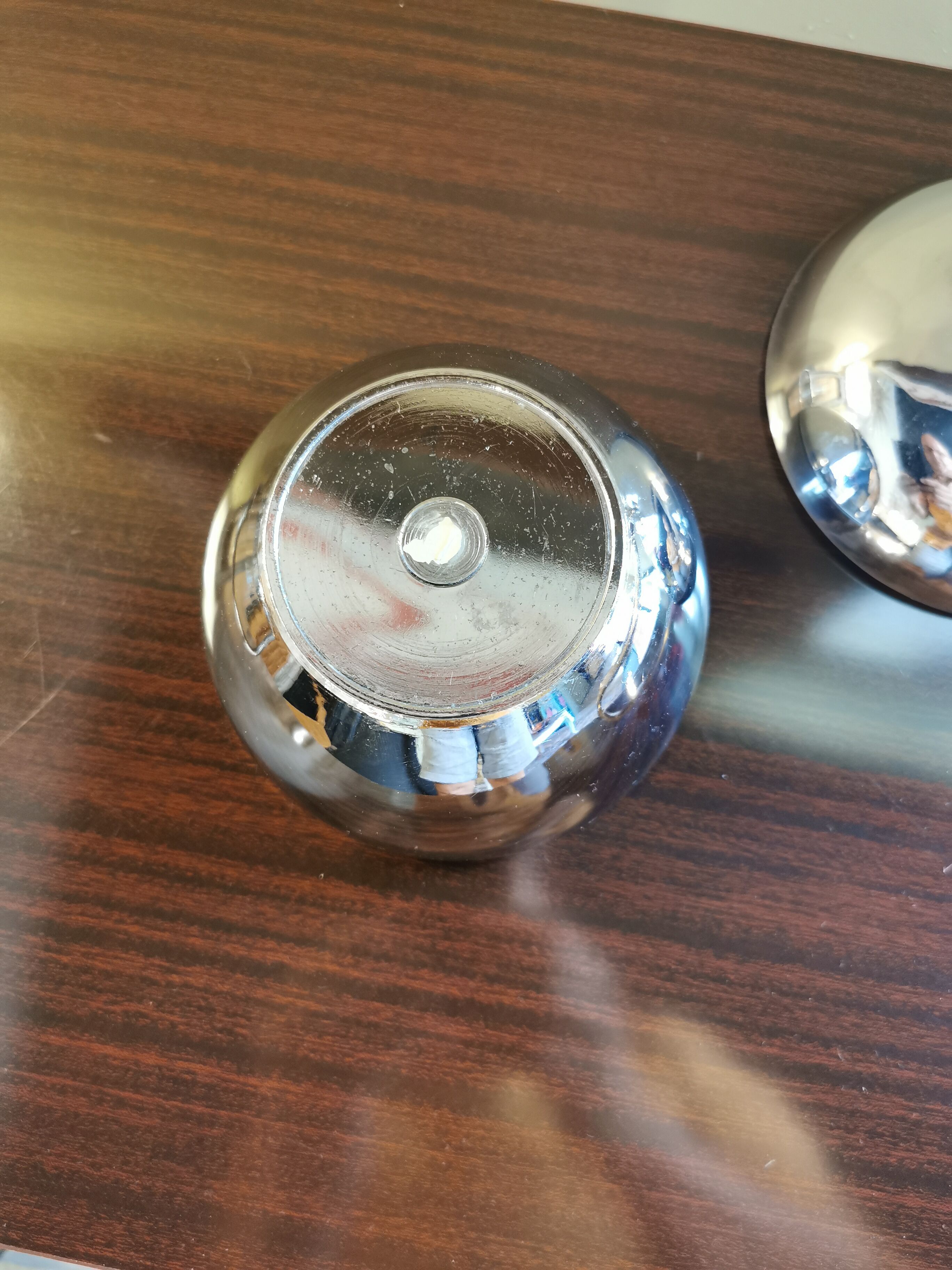 Vintage chrome apple ice bucket