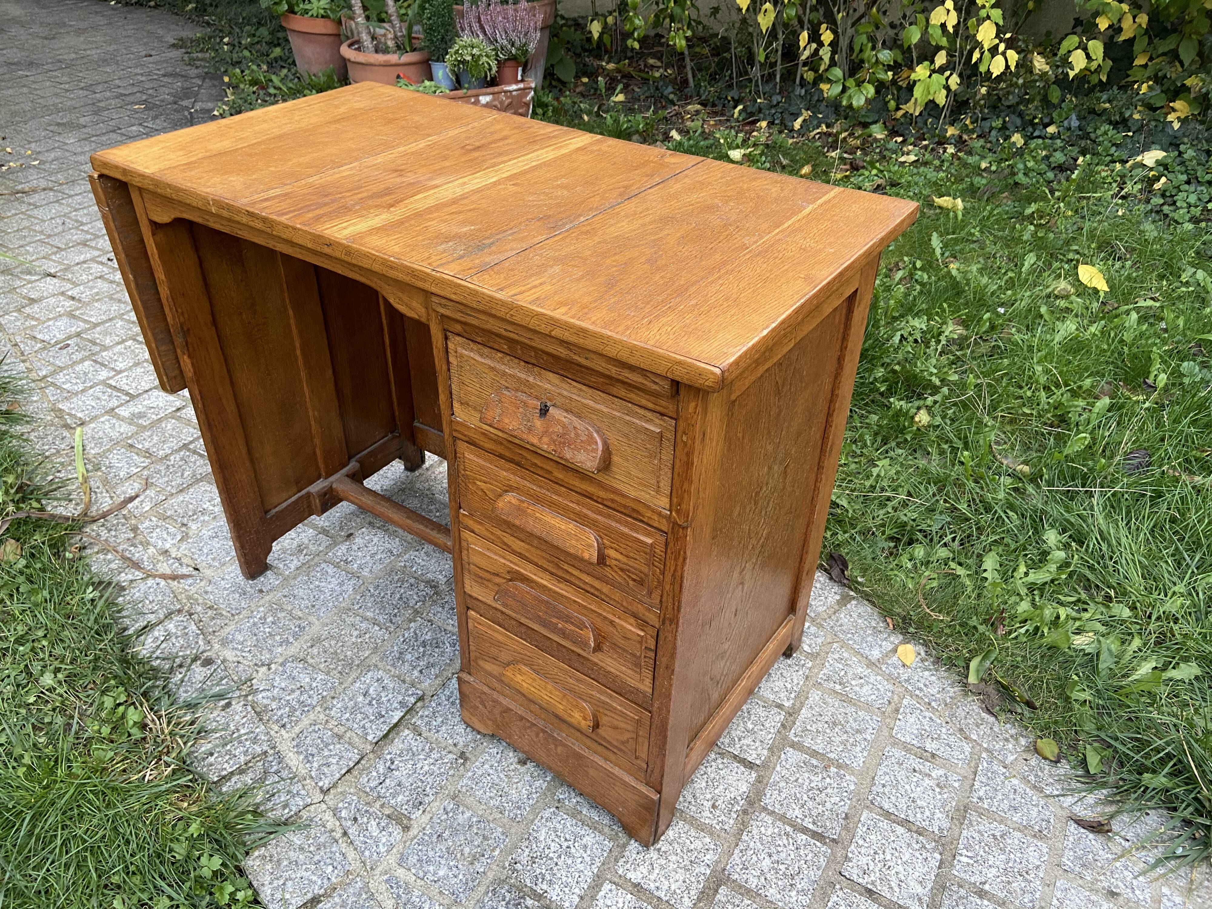 Oak 40/50s children's desk