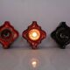 Pop Art German Ceramic Wall Lamps, 1970s, Set of 3