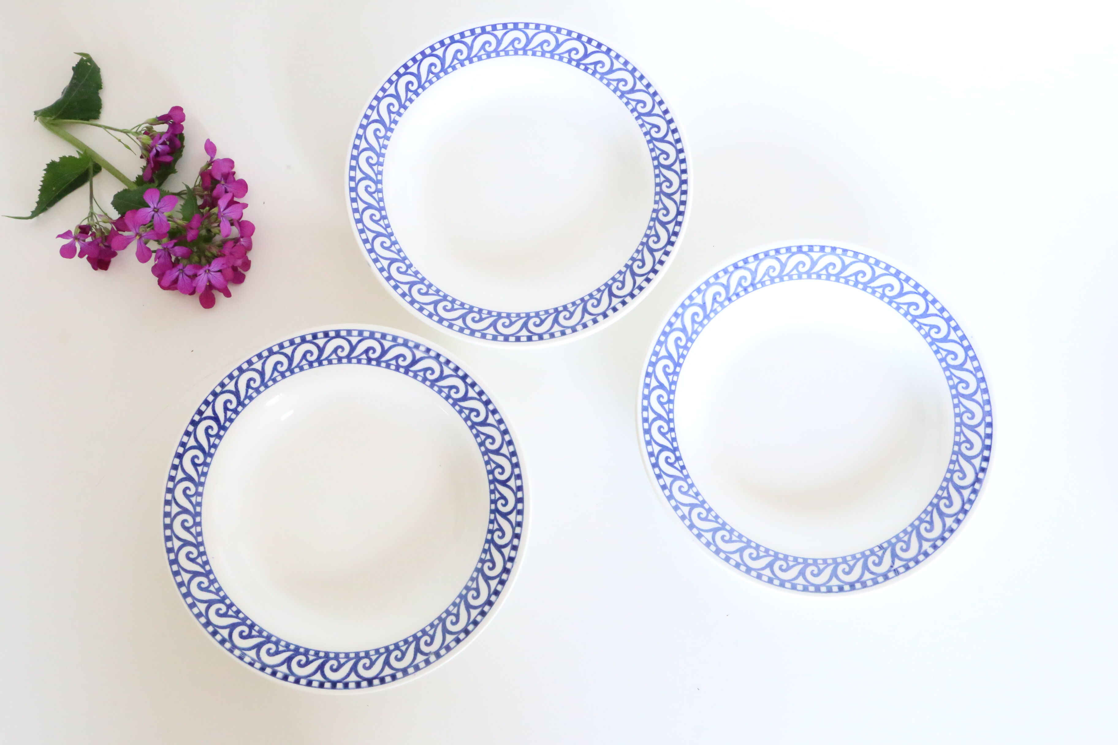 Set of 6 signed plates