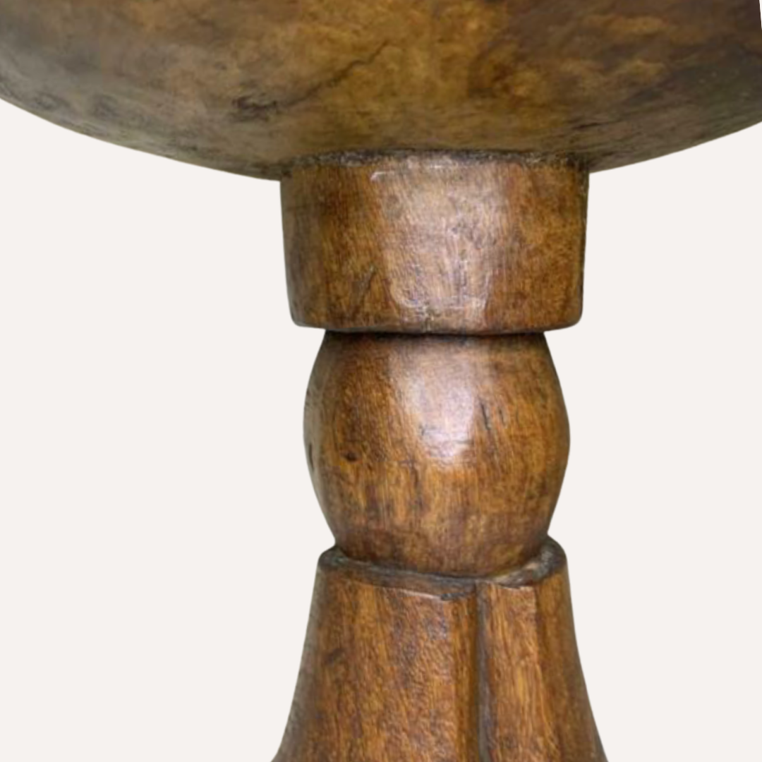 African "jima" wabi sabi tripod stool, ethiopia, 1940s-1950s
