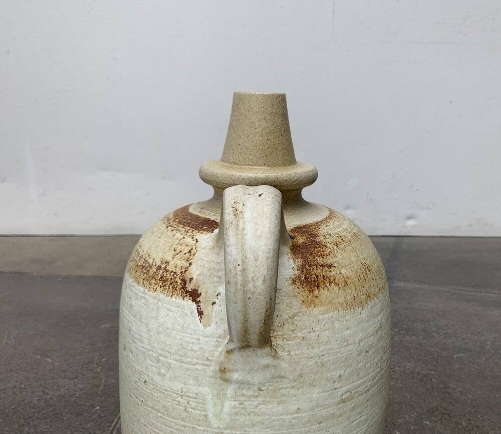 Large earthenware vase jug from German study pottery by Rudi Stahl, 1960s.