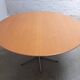 Large 'circular' oak dining table by Arne Jacobsen for Fritz Hansen, 1966