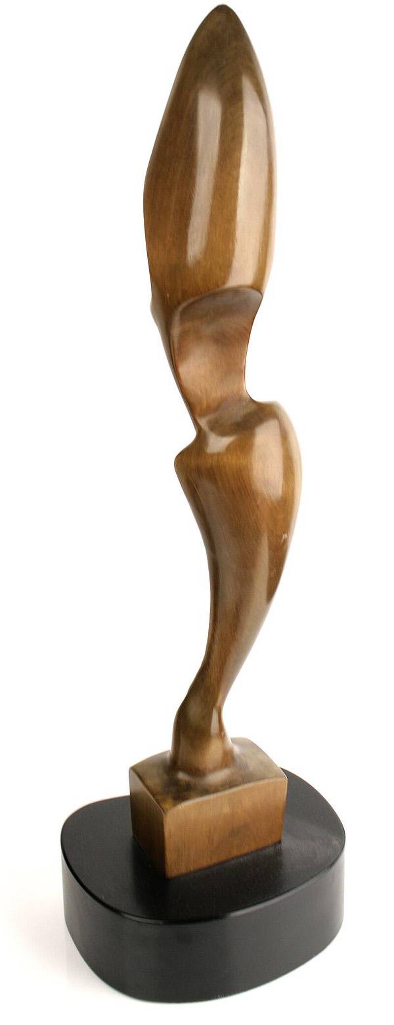 Pair of Large Vintage Teak Sculptures, 1950s