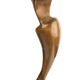 Pair of Large Vintage Teak Sculptures, 1950s