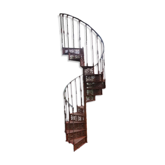 Escalier colimaçon en fonte XXème
