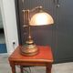 Lampe de bureau bois et bronze