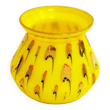 Vase Art déco opalin jaune