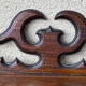 Vintage 60s turned wooden shelf