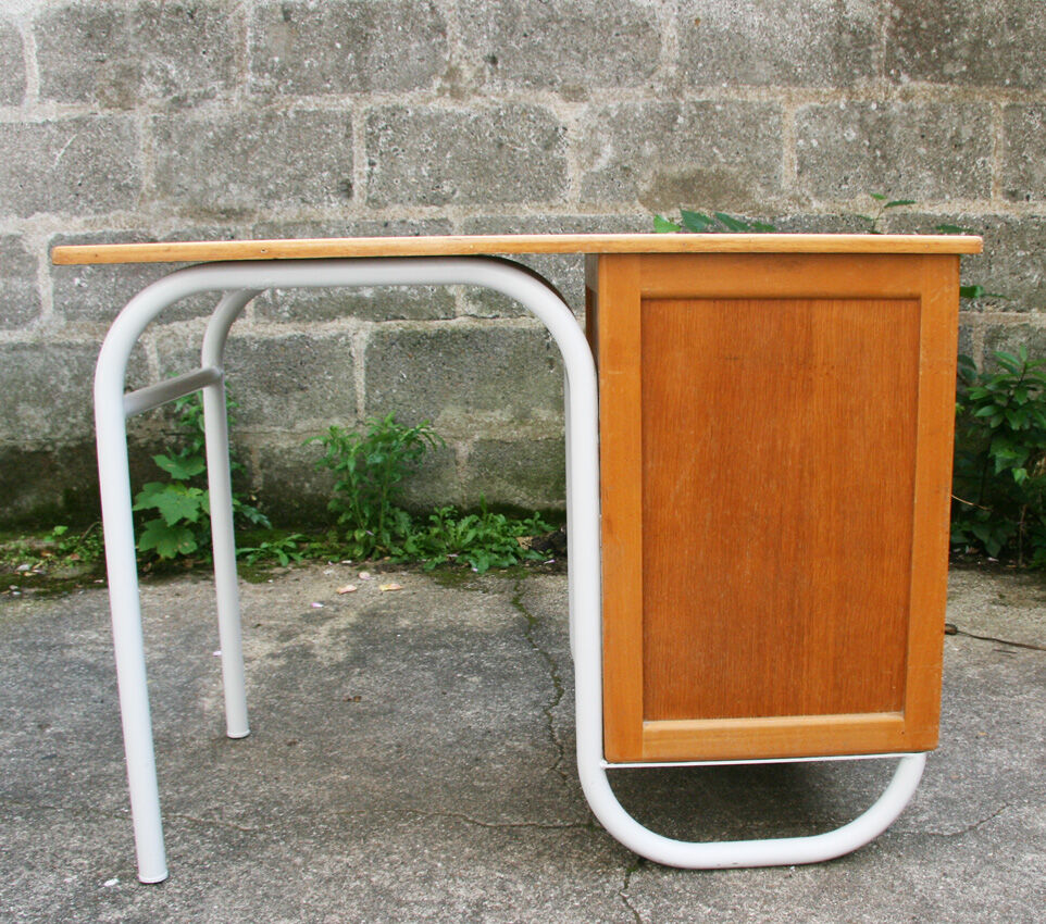 School desk and chair
