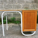 School desk and chair