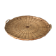 Plateau rond en paille